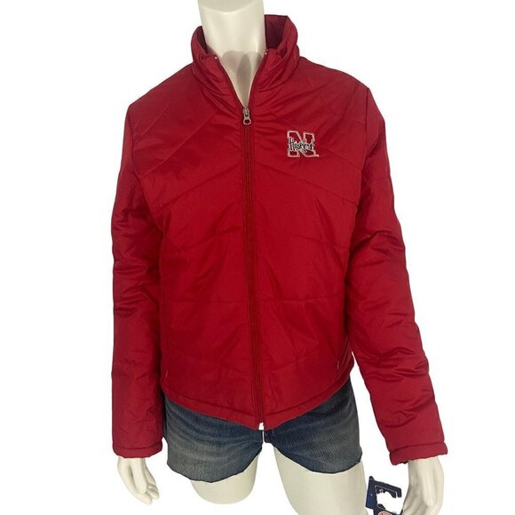 Carl Banks Other - G-III Carl Banks Girls Women's Nebraska Huskers Insulated Jacket Youth Sz M NWT